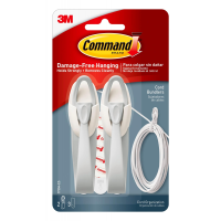 3M 17305CLRES Lg Colour Cord Clip 4 Pack